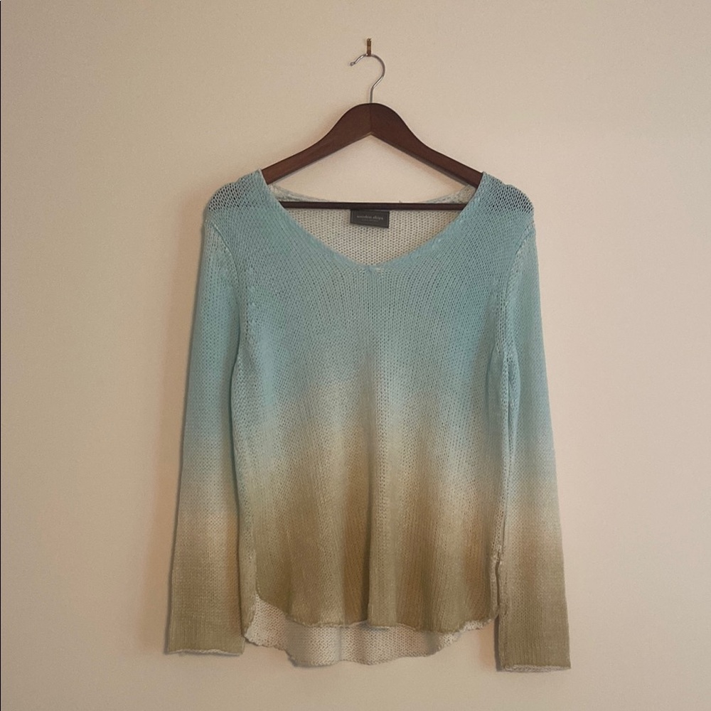 Wooden Ships Ombré Knit Sweater XS/S – Coastal Vibes Lightweight Pullover